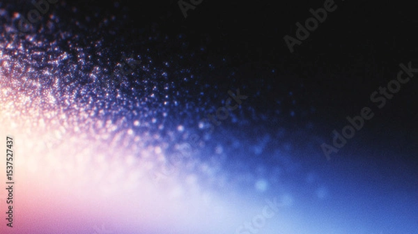 Fototapeta Vibrant grunge-style poster with a light gradient and grain print creating a textured visual experience