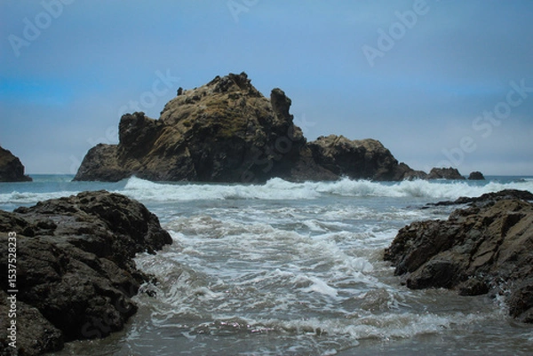 Fototapeta waves on the beach