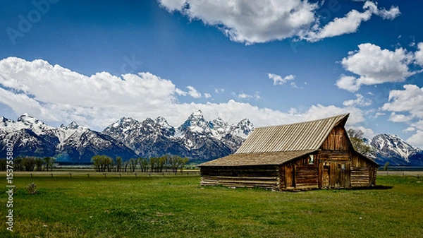 Fototapeta Barn on Mormon Row