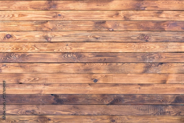 Obraz Wood slats, timber battens wall pattern surface texture.