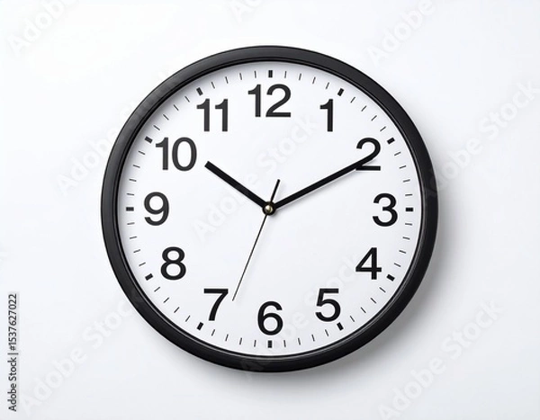 Fototapeta clock isolated on white background