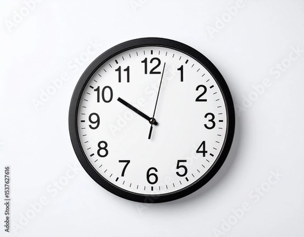 Fototapeta clock on white background