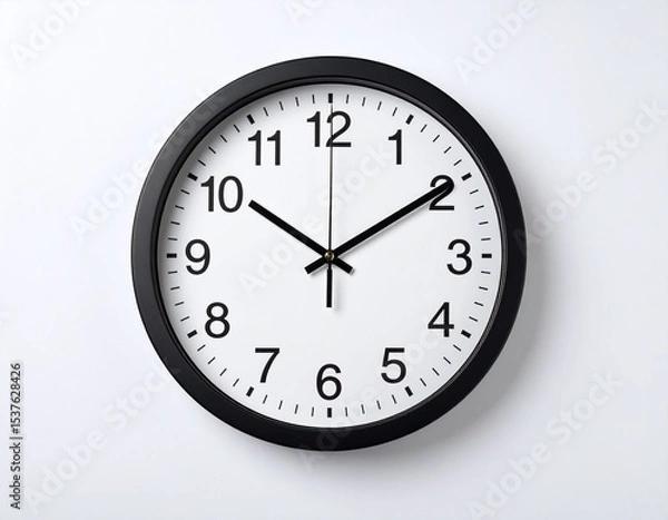 Fototapeta clock on a white background