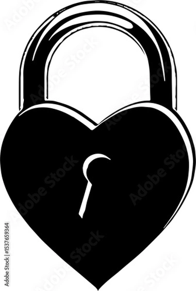 Obraz heart shaped padlock,Heart lock sign icon or logo. heart shape lock concept. Locked heart shaped padlock app vector illustration.,heart shaped padlock