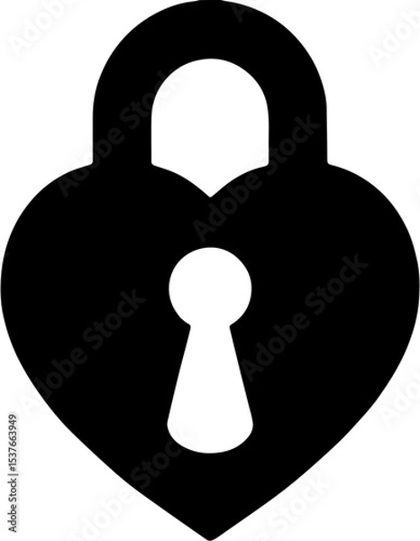 Obraz padlock with key,Heart lock sign icon or logo. heart shape lock concept. Locked heart shaped padlock vector illustration.heart shaped padlock,Love symbol heart padlock,Heart Shaped Padlock icon