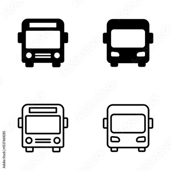 Obraz Bus icon vector. bus sign and symbol