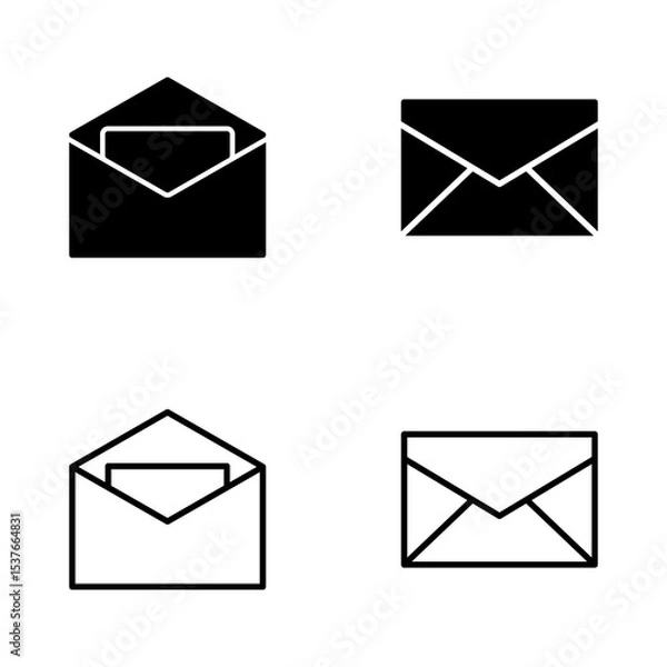 Obraz Mail icon vector. email sign and symbol. E-mail icon. Envelope icon