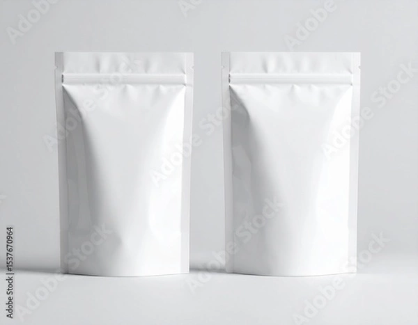 Obraz Snack packet mockup with editable front and back view