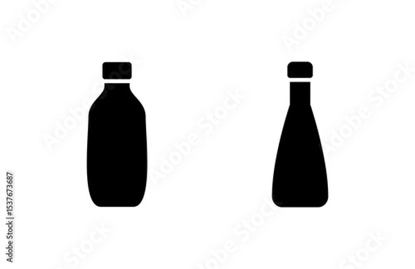 Obraz Bottle icon vector illustration. bottle sign and symbol