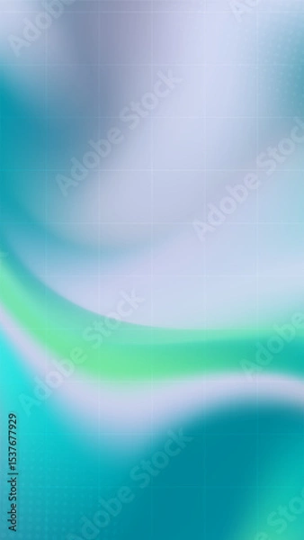 Obraz Vertical abstract background with flowing aqua and green hues