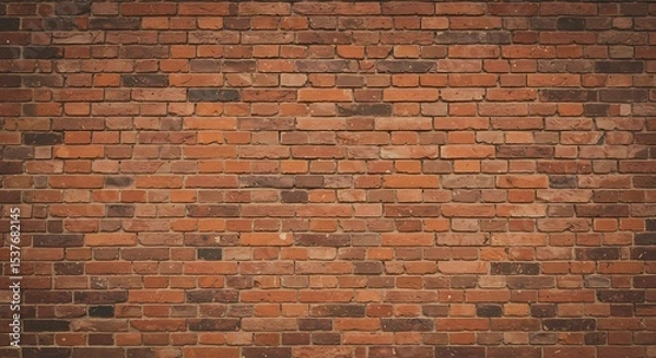 Obraz Rustic Red Brick Wall Texture High-Resolution Background Image for Design Projects