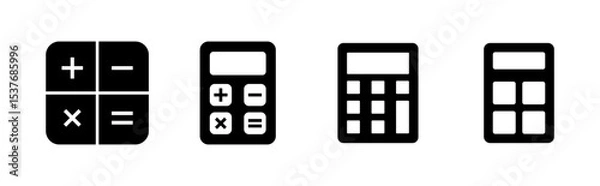 Obraz Calculator icon set. Accounting calculator icon. calculator vector