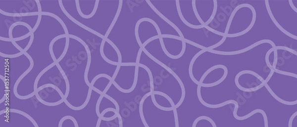 Fototapeta Creative squiggle pattern. Seamless abstract design with overlapping strokes for fabric prints, wallpapers, and digital artwork.