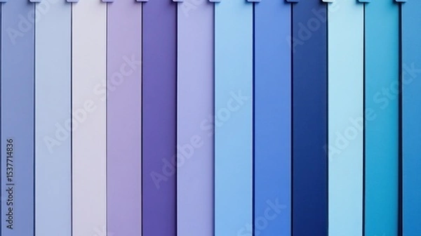 Fototapeta Harmonic gradation of cool color palette creating visually appealing design element