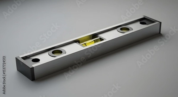 Obraz Professional Aluminum Level Tool - Precise Measurement for Construction and DIY