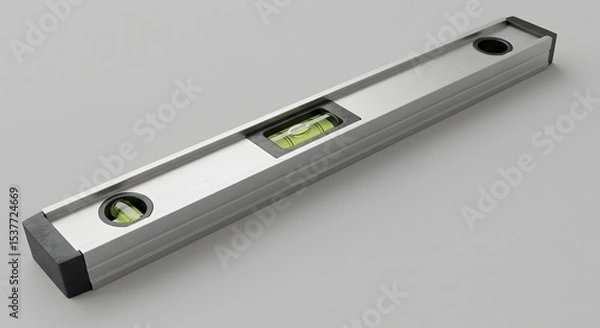 Obraz Professional Aluminum Spirit Level Tool - Accurate Measurement for Construction and DIY