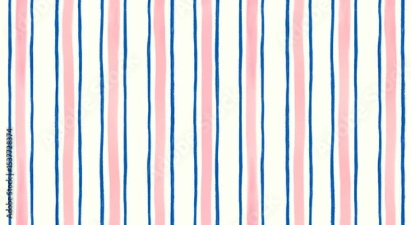 Obraz 手描きのチェック柄パターン幾何学模様背景図案