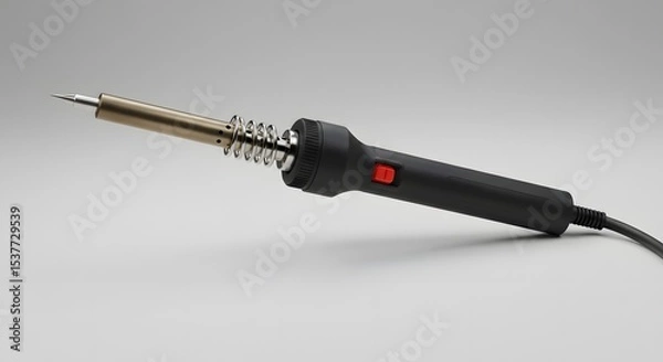Obraz Professional Soldering Iron with Ergonomic Handle - 3D Render