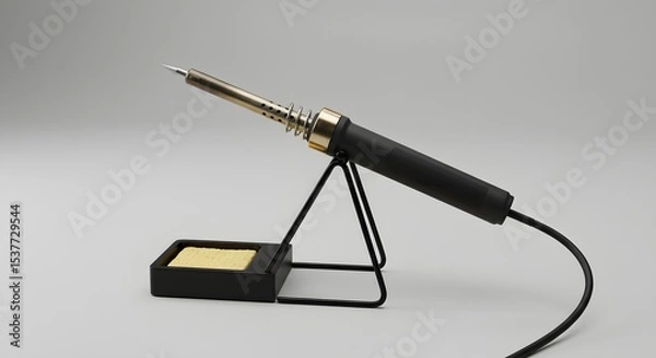 Obraz Professional Soldering Iron with Stand and Sponge