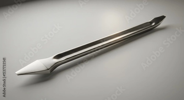 Obraz Sleek Metal Pry Bar Tool - Industrial Design Element