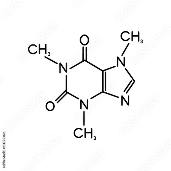 Fototapeta Caffeine: Structure, Properties, and Applications