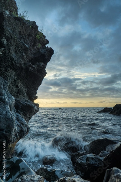 Obraz crashing waves seascape