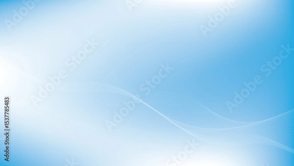 Fototapeta Abstract white and blue color, modern design stripes background with curve lines. Vector illustration.