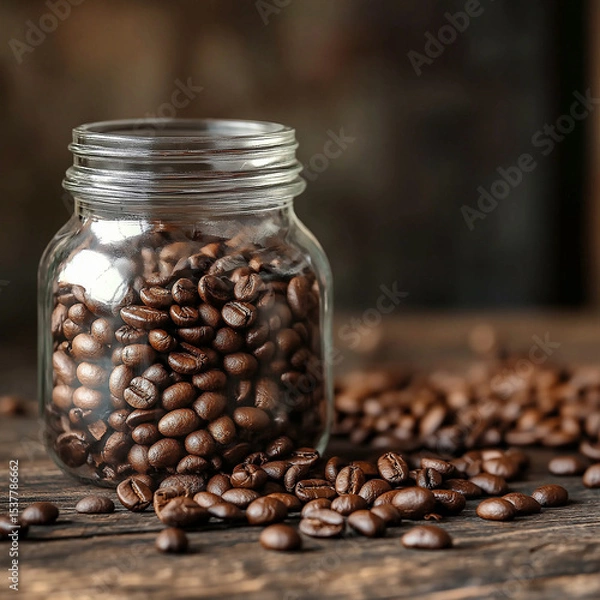 Obraz coffee beans in a cup