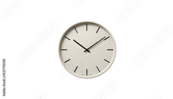Fototapeta Minimalist Round Wall Clock