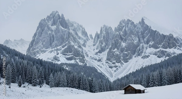 Obraz winter in the mountains