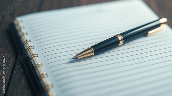 Fototapeta Goal-oriented daily planner layout with morning affirmations, priority tasks, and work-life balance integration