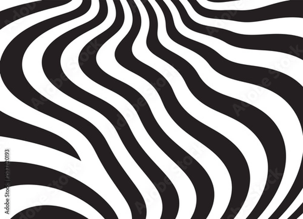Fototapeta abstract pattern black and white geometric shape background