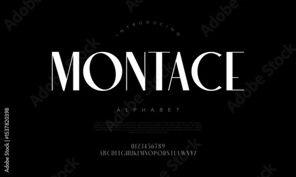 Fototapeta Clean and classy all-caps display font with high contrast, perfect for fashion brands and magazine layouts