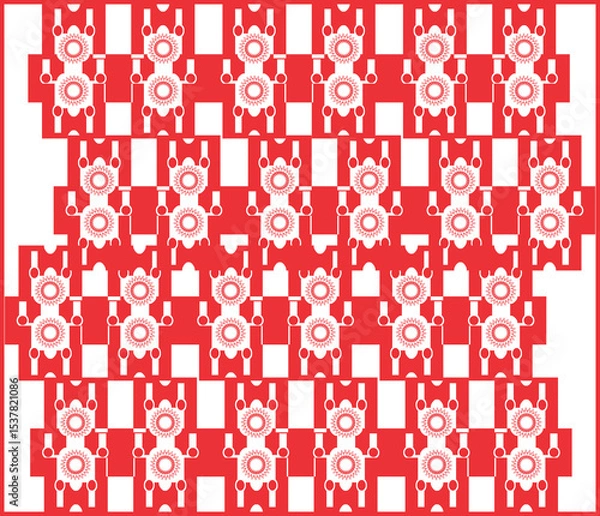 Fototapeta seamless pattern with star shapes