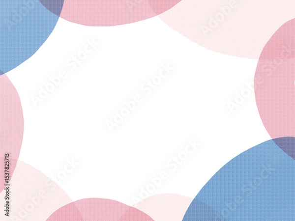 Fototapeta 水彩で描いたポップなフレームイラスト