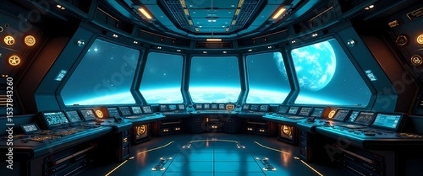 Fototapeta This mesmerizing spaceship background 4k image invites you to journey through the cosmos, showcasing advanced technology in a stunning setting.