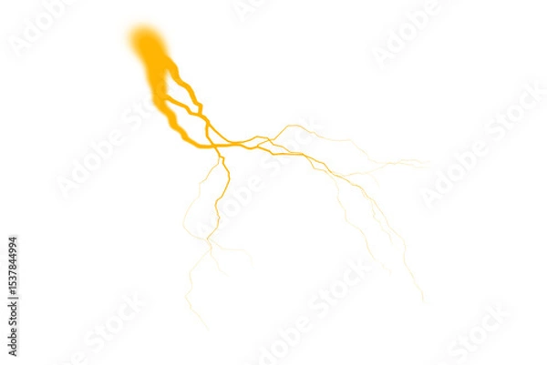 Fototapeta  Electric Arc Lightning Motion with Transparent Background