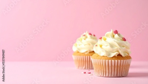 Fototapeta かわいいカップケーキ