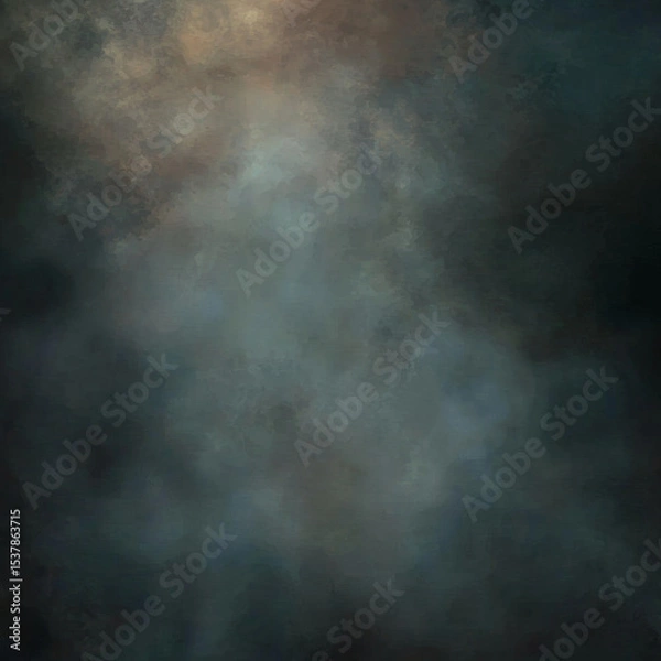 Fototapeta Moody teal and brown textured background