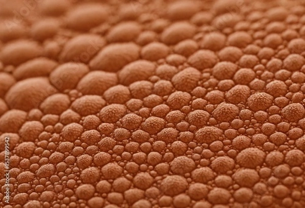 Fototapeta Water Droplets on a Surface: A close-up view showcases a pattern of water droplets, creating a mesmerizing texture and detail, revealing the beauty in simplicity. Ai generated image