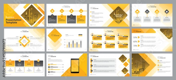 Obraz template presentation design and page layout design for brochure ,book , magazine, annual report and company profile , with info graphic elements design
