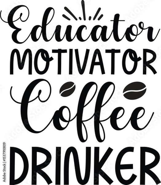 Obraz World Teacher's Day Typography Design 