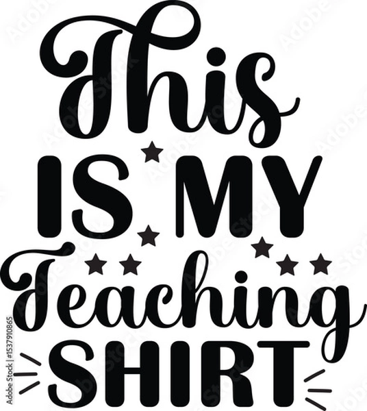 Obraz World Teacher's Day Typography Design 