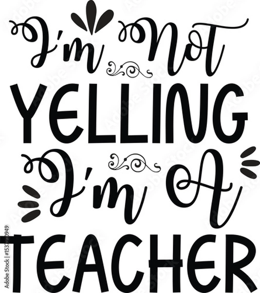 Obraz World Teacher's Day Typography Design 
