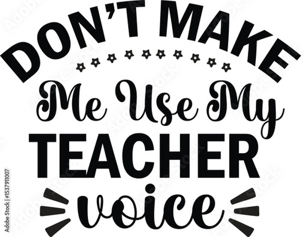 Obraz World Teacher's Day Typography Design 