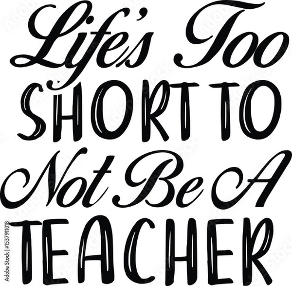 Obraz World Teacher's Day Typography Design 