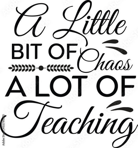 Obraz World Teacher's Day Typography Design 