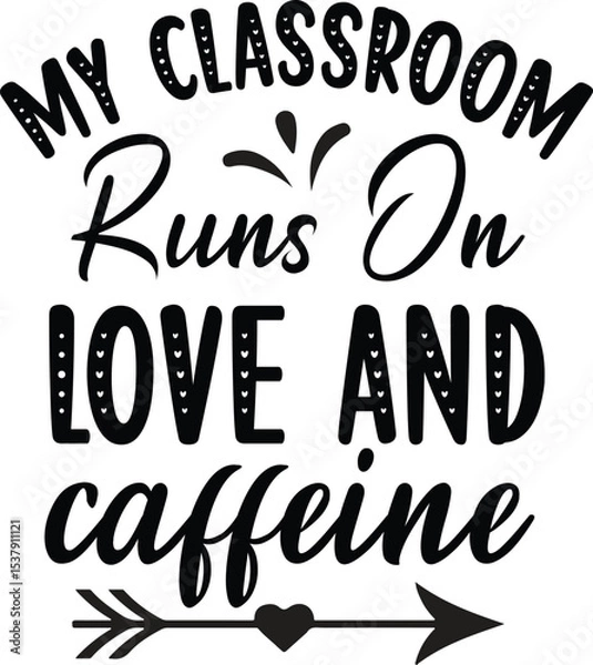 Obraz World Teacher's Day Typography Design 