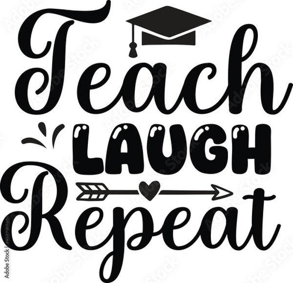 Obraz World Teacher's Day Typography Design 