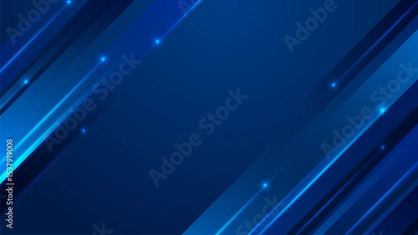 Fototapeta Blue Technology Gradient Vector Background